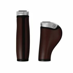 BROOKS Poignées Vélo Cuir Brownergon GP1 Leather Grip 130 / 100 Mm