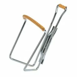 ZEFAL Porte-bidon Vintage Chrome Et Cuir