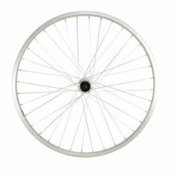 ROUE VTT 24" AR BLOCAGE K7 JANTE ARGENT MACH1 M110. MOYEU SHIMANO