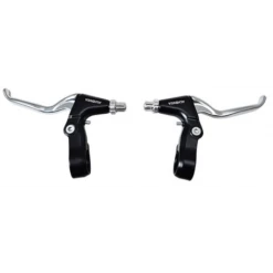 OPTIMIZ LEVIER FREIN VELO VTT V-BRAKE 3 DOIGTS ALU NOIR (PR)