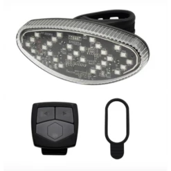 ATOO ECLAIRAGE VELO RECHARG.USB AR AVEC CLIGNOTANT 4 FONCTIONS (FIXATION TIGE DE SELLE)