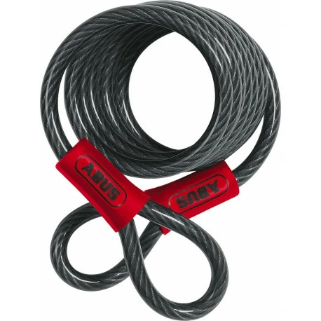 ABUS Antivol Cable Spirale 2 Boules 1850/185 8x185cm 1 ABUS Antivol Cable Spirale 2 Boules 1850/185 8x185cm