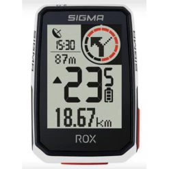 SIGMA Rox 2.0 Compteur Vélo Sans Fil / Gps 2.0 14 FCTS Blanc (support Déporté)