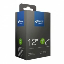 SCHWALBE CHAMBRE AIR TRADI / POUSSETTE (12") (47 / 62 - 203) VS AV1 VALVE ALU COUDEE 45°