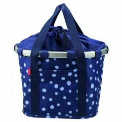 KLICKfix BikeBasket Reisenthel Bleu à Pois Blanc K0303SN