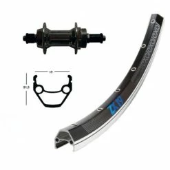 ROUE ARRIÈRE 28x1.75 WINORA EXAL ZX 19 36 TROUS BLOCAGE RAPIDE NOIRE 100 Mm