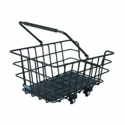 Around Panier Arrière College Alu Noir Amovible Mailles Larges