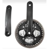 SUNRACE PEDALIER VTT TRIPLE 48-38-28D L170 ALU FCM300 7 / 8V NOIR (AXE CARRE 127MM)