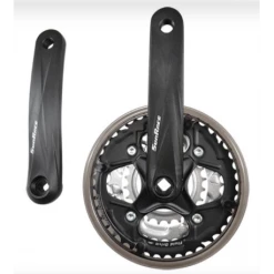 SUNRACE PEDALIER VTT TRIPLE 48-38-28D L170 ALU FCM300 7 / 8V NOIR (AXE CARRE 127MM)