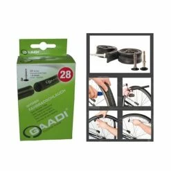 Gaadi Chambre à Air TUBE 28" 50-54 622-635 Valve Auto Standard
