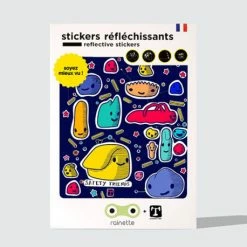 RAINETTE AUTOCOLLANT / STICKER REFLECHISSANT SAFETY FRIENDS