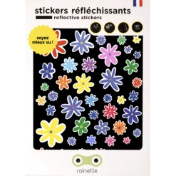 RAINETTE Autocollant Stickers Réfléchissants - FLEURS