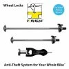 PINHEAD Antivol Serrage Rapide ROUE AVANT + ROUE ARRIERE