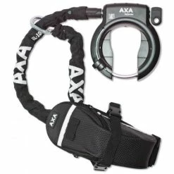 AXA Defender Antivol Cadre + Chaîne RL 100 + Sacoche Outdoor Sur Carte