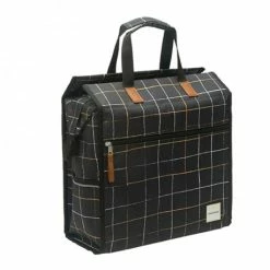 NEWLOOXS SACOCHE VELO PORTE BAGAGE CHECK LILLY A CARREAUX NOIR