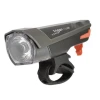 SPANNINGA ECLAIRAGE VELO RECHARG.USB AV LED TRIGON 15 NOIR 3 MODES (FIXATION CINTRE)