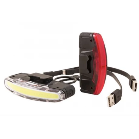 SPANNINGA ECLAIRAGE VELO RECHARG.USB AV+AR LED ARCO NOIR 3 MODES 1 SPANNINGA ECLAIRAGE VELO RECHARG.USB AV+AR LED ARCO NOIR 3 MODES