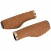 ERGOTEC JEU DE POIGNÉES KYOTO KORK VTT 130/130mm CAOUTCHOUC MARRON