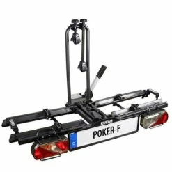 EUFAB PORTE VELO SUR ATTELAGE PLATEFORME POKER-F PLIABLE INCLINABLE VAE / E BIKE 2 VELOS