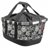 KLICKFIX Bikebasket GT UNIklip Fleurs Noires 0304UFS
