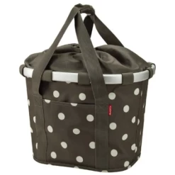 KLICKfix BikeBasket Reisenthel Marron à Pois Beige K0303MD