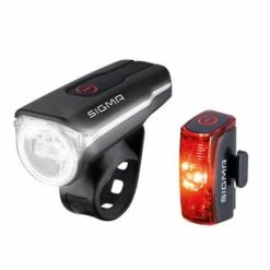 SIGMA ECLAIRAGE VELO RECHARG.USB AV+AR LED AURA 60 / INFINTY NOIR
