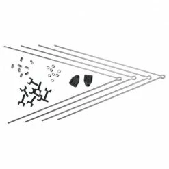 SKS JEU DE TRINGLE SECU POUR GARDE-BOUES AVANT/ARRIÈRE CHROMOPLASTIQUE